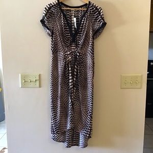 New NWT Twelfth Street by Cynthia Vincent Barney's Python Print Shift DRESS